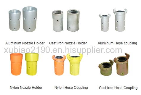 Nozzle bracket sandblasting joint