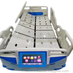 Digital display hospital bed