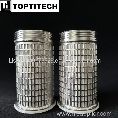 100 micron 2-layer stainless steel wire mesh sintered filter basket