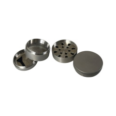 High Quality 50mm 4layers 304 Stainless Steel Commercial Herb Grinder Manual Spice Mill Grinder in Gift Box