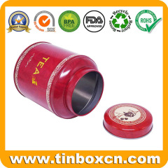 Popular Tea Tin Caddy with Dome lid and Branded Printing