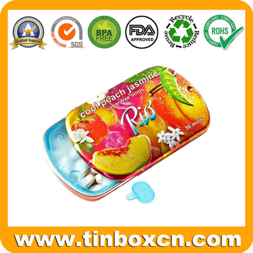 RIO Flavored Sliding Mint Tin With Food Safety Insert