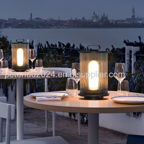 Handle Portable Led Pillar Mounted Pedestal Lamp Warm White Lamp Bollard Lights Solar LED Garden Outdoor Light Pathway l