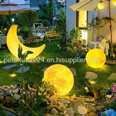 Outdoor IP65 Waterproof Landscape Lanterns Lighting Walkway Courtyard Lamps LED Moon Lights Lawn led outdoor Solar garde