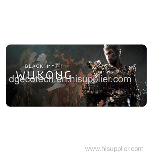 black myth wu kong non slip rubber speed polyester computer keyboard size gaming mouse pad