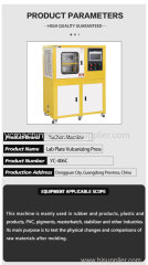 New 30ton/50ton Lab Vulcanizer PLC Controlled Plastic Hot Press Machine for Rubber with Reliable Engine Pump for Manufac