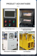 New 30ton/50ton Lab Vulcanizer PLC Controlled Plastic Hot Press Machine for Rubber with Reliable Engine Pump for Manufac