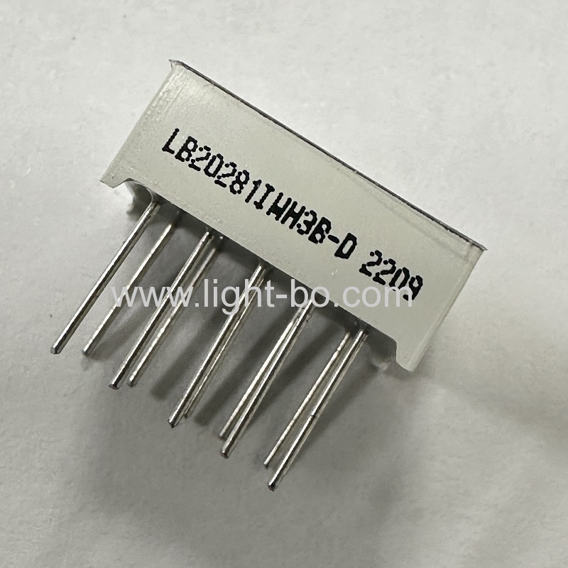 شاشة عرض LED فائقة البياض مكونة من رقمين و7 مم و7 قطاعات وأنود مشترك لعداد اللوحة