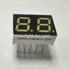 Ultra White 2 Digit 7mm 7 Segment LED Display Common Anode for Panel meter