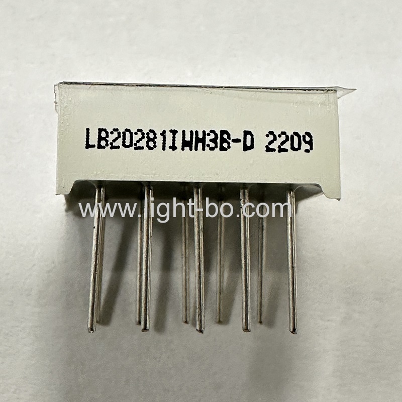 Affichage LED ultra blanc à 2 chiffres 7 mm 7 segments anode commune pour compteur de panneau