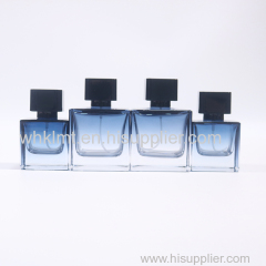 30ml 50ml 100ml Square Empty Highly Clear Perfume Glass Bottles with Caps