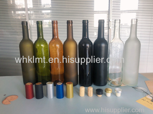 Hot Sales 750ml Empty Dark Green Ice Bordeaux Wine Glass Bottles