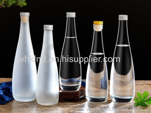 330ml 500ml Clear Frosting Fruit Ice Wine Water Liquid Glass Bottles