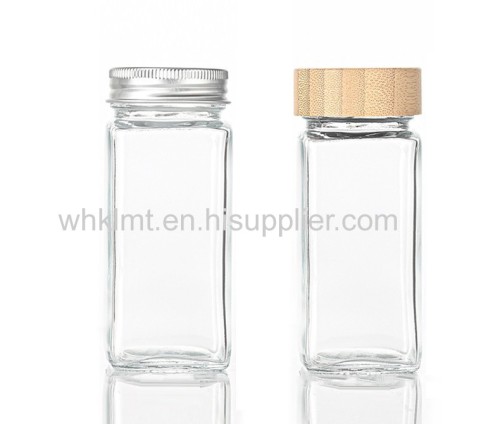 4oz 120ml Hot Sales Glass Spice Jars with Plastic Lid for Kitchen