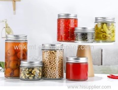 Hot Design Clear Storage Glass Jar of Jam Canning Pickle Food