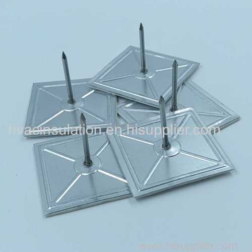 50 x 50mm Base 12GA Peel Press Hanger Self Adhesive Stick Hanger Insulation Pin