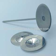 25mm Perforated Insulation Pins Self Locking Washers Flat Washer Round Stainless Steel Washers for Wall and Ceiling