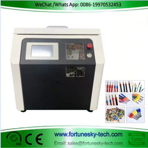 Automatic Wire Threading Stripping Ferrule Crimping Machine