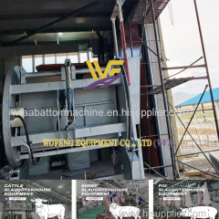 high quality muslim halal ritual rotary slaughtering box in livestock abattoir plant