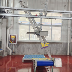 halal goat meat slaughterhouse equipment Pneumatic slope type dehiding machine