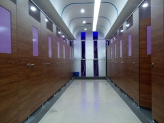 Decorative Laminated Compact Panel Cubicle Partition modern toilet cubicle high partition