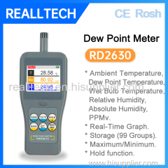 High-accuracy Dew Point Meter with storage function