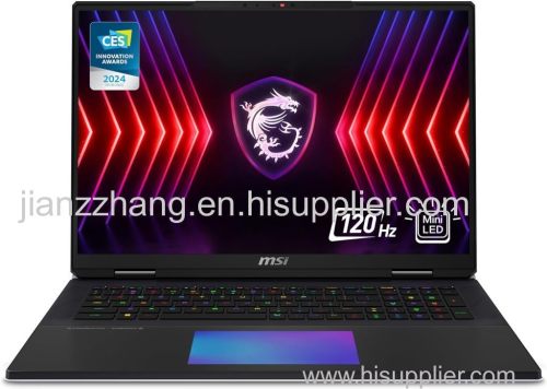 MSI Titan 18 HX 1 120Hz MiniLED UHD+ Gaming Laptop Intel Core i9-14900HX NVIDIA Geforce RTX 4090 128GB DDR5 4TB NVMe SSD