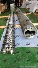 Parallel twin barrel screw manufacturer China for PVC pipe products