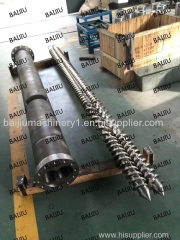 Parallel twin barrel screw manufacturer China for PVC pipe and PVC profile