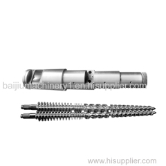 Conical twin barrel screw manufacturer China for PVC window and door profile