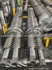 Conical twin screw barrel manufacturer China for PVC foam board