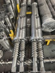 SKD insert conical twin screw barrel manufacturer China for PVC