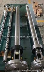 Extruder single screw barrel manufacturer China for film blowing machine