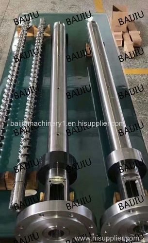 Extruder single screw barrel manufacturer suitable for blowing film industry