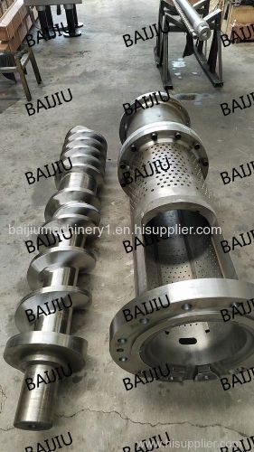 Extruder single screw barrel manufacturers are suitable for recycling pelletizing industry