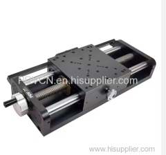 The moving mode of manual digital display linear stage adopts linear bearing. which moves stably. The moving distance is