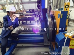 Automatic girth seam welding machine for boiler and pressure vessel.