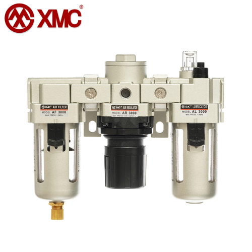 AC3000-02/03_Air Triple-Link Unit (3 Combination Unit F+R+L)_A Series Air Source Treatment Units_XMC (HUAYI) Pneumatic