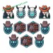 designer Cowboy series silicon loose beads for jewelry making wholesale bulk silicone focal beads for pens bracelet diy