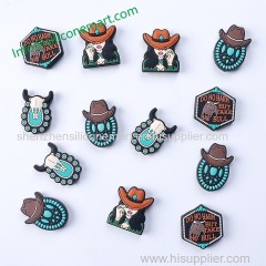 designer Cowboy series silicon loose beads for jewelry making wholesale bulk silicone focal beads for pens bracelet diy