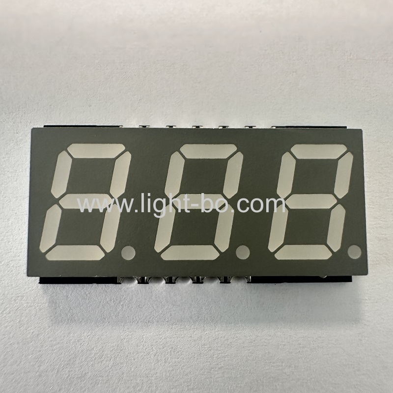 Affichage LED SMD 7 segments à 3 chiffres de 10 mm blanc pur, anode commune pour tableau de bord