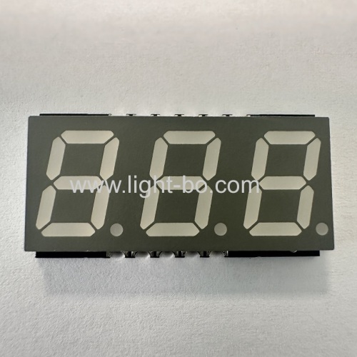 Pure White 10mm 3 Digit SMD 7 Segment LED Display common anode for instrument panel