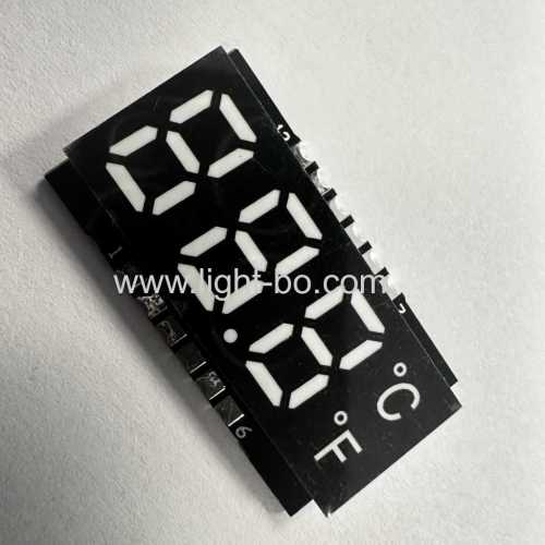 3 Digit common cathode SMD 7 Segment LED Display Ultra bright white for temperature controller