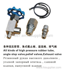 All kinds of high pressure hose Angle type stop valve relief valve exhaust valve