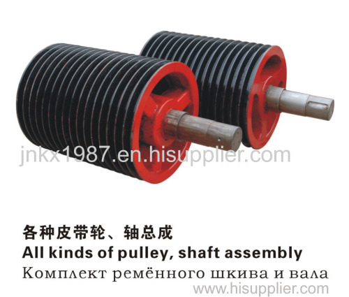 All kinds of pulley and shaft assembly