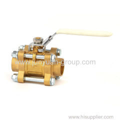 3PCS Brass Body Full Port Brass Medical Lockable Ball Valve for Oxygen