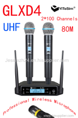 Yitesim UHF Dual Channels UHF Wireless Microphone