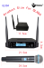 Yitesim UHF Dual Channels UHF Wireless Microphone