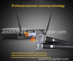 Yitesim UHF Dual Channels UHF Wireless Microphone