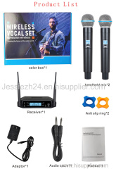 Yitesim UHF Dual Channels UHF Wireless Microphone